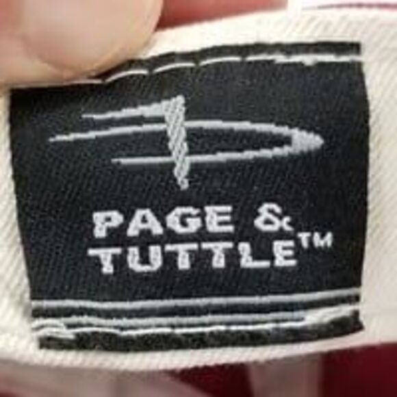 Shalimar Creek golf Hat hook & loop strapback Page & Tuttle red - Picture 10 of 11